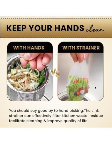 Colador Colgante EASELR para Fregadero de Cocina con 50 Bolsas