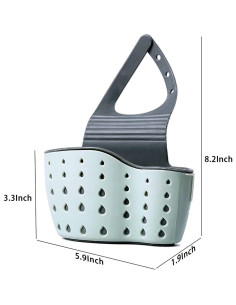 Cesta de Fregadero YYAALOA Estante de Almacenamiento Verde Salvia 2