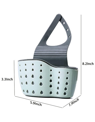 Cesta de Fregadero YYAALOA Estante de Almacenamiento Verde Salvia