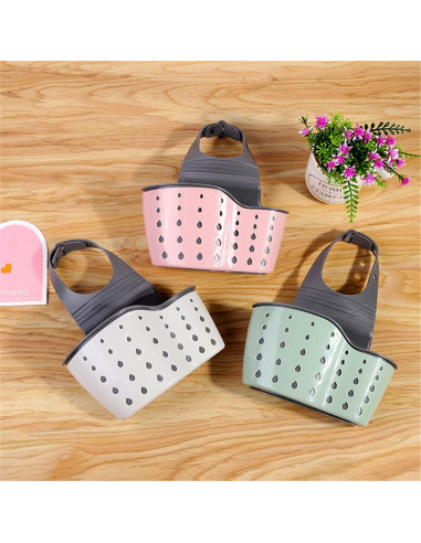 Cesta de Fregadero YYAALOA Estante de Almacenamiento Verde Salvia