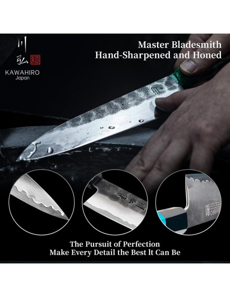 Cuchillo de Chef Japonés KAWAHIRO KH-6601 21cm Forjado VG10