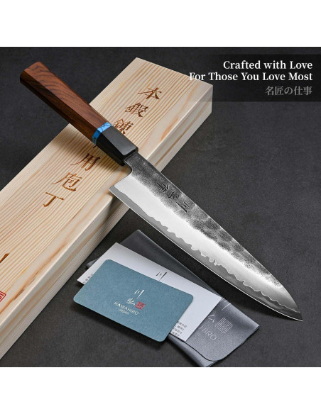 Cuchillo de Chef Japonés KAWAHIRO KH-6601 21cm Forjado VG10