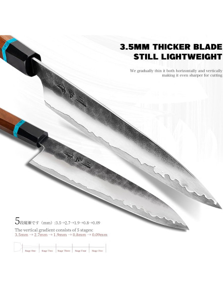 Cuchillo de Chef Japonés KAWAHIRO KH-6601 21cm Forjado VG10