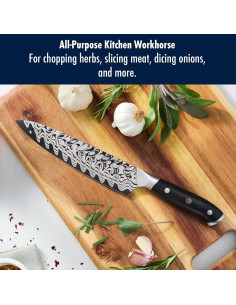 Cuchillo de Chef Henckels Compass Damasco 20.32 cm Forjado 2