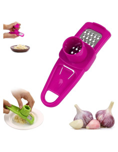 Molino de Ajo Manual WinldMonmo Rojo - Picador de Ajo y Pimienta