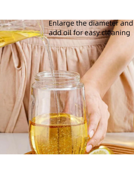 Dispensador de Aceite de Oliva Genérico 470ml 2 en 1 Blanco