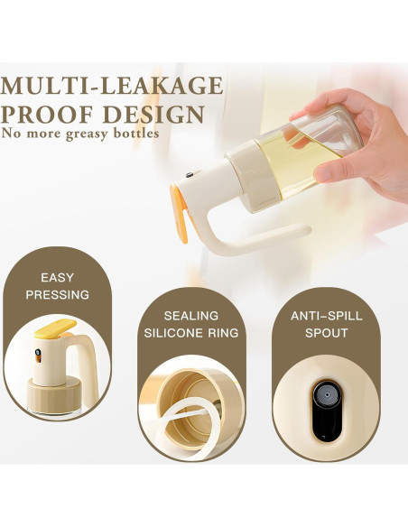 Botella de Spray de Aceite de Oliva Setron 250ml Vidrio