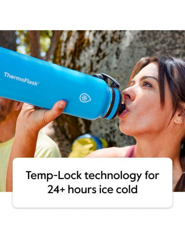 Botellas de Agua ThermoFlask para Niños 473 ml - Rojo/Azul