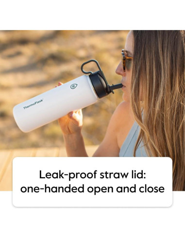 Botellas de Agua ThermoFlask para Niños 473 ml - Rojo/Azul