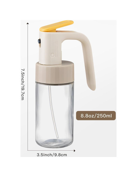 Botella de Spray de Aceite de Oliva Setron 250ml Vidrio