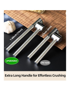 Prensa de Ajo Acero Inoxidable Ugotit Set 3 Piezas Mango Extendido 2