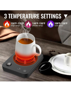 Calentador de Tazas Ruishehua con 3 Temperaturas y Apagado Automático 2