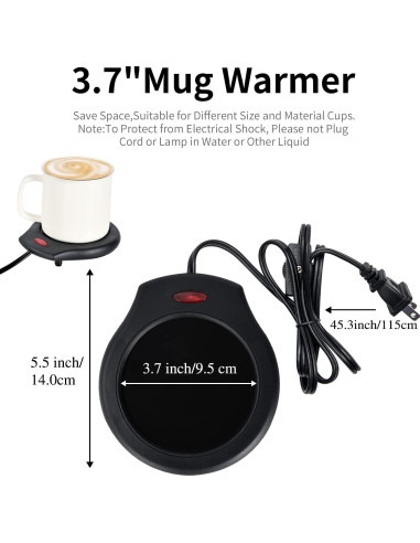 Calentador de Velas ASAWASA 17W Negro para Tarros Grandes