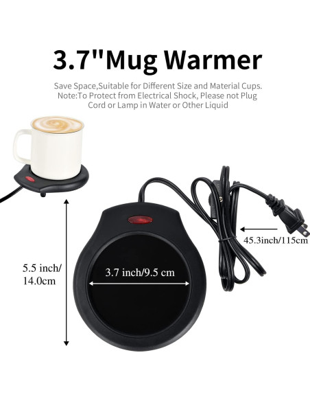 Calentador de Velas ASAWASA 17W Negro para Tarros Grandes