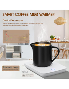 Calentador de Tazas Misby Blanco con Apagado Automático 16W 2