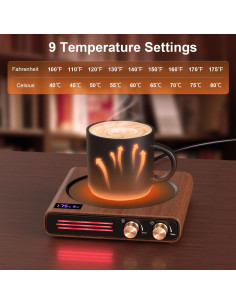 Calentador de Tazas CEROBEAR 50W con 9 Temperaturas y Luz LED 2