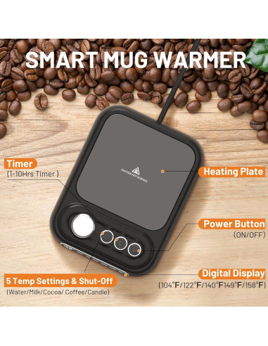 Calentador de Tazas Eléctrico Shenzhen Maimi 5 Temperaturas