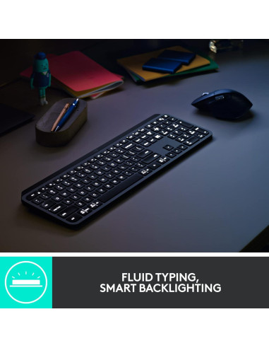 Combo Teclado y Ratón Inalámbricos Logitech MX Keys Grafito