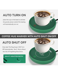 Calentador de Taza Inteligente ASAMASA 17W Verde Gravedad 2