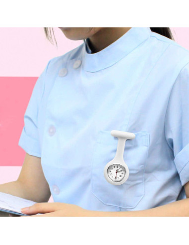 Juego de 3 Relojes de Enfermera Fob Alladaga Silicona