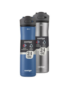 Botella de Agua Contigo Ashland Chill 2.0 0.71L Paquete de 2