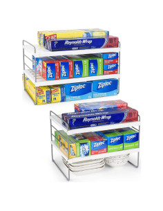 Organizador de Envoltura de Cocina Aionvidas 2 Paquetes Ajustable