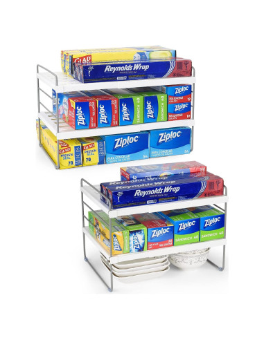 Organizador de Envoltura de Cocina Aionvidas 2 Paquetes Ajustable