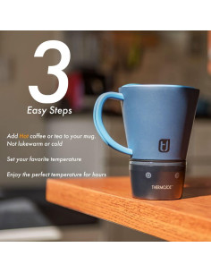 Taza Térmica Inteligente Thermojoe 414 ml Control Temperatura 2