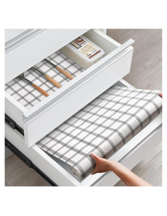 Forro Antideslizante ALIUNI 44.5x299.7cm Rayas Blancas