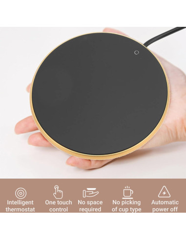 Calentador de Tazas USB LiebeWH 55C Apagado Automático Vidrio