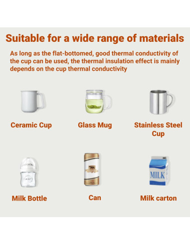 Calentador de Tazas USB LiebeWH 55C Apagado Automático Vidrio