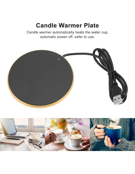 Calentador de Tazas USB LiebeWH 55C Apagado Automático Vidrio