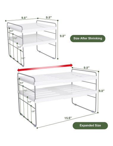 Organizador de Envoltura de Cocina Aionvidas 2 Paquetes Ajustable
