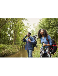 Botella de Agua Acero Inoxidable Coleman 0.71L Negra AUTOSEAL 2