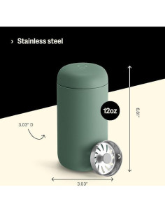 Taza de Viaje Fellow Carter 355 ml Acero Inoxidable Verde 2
