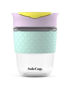 Taza de Viaje de Vidrio Reforzado SoleCup 340ml Aislada
