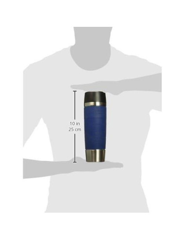 Taza de Viaje Emsa 500ml Azul - Termo Aislado 100% Hermético