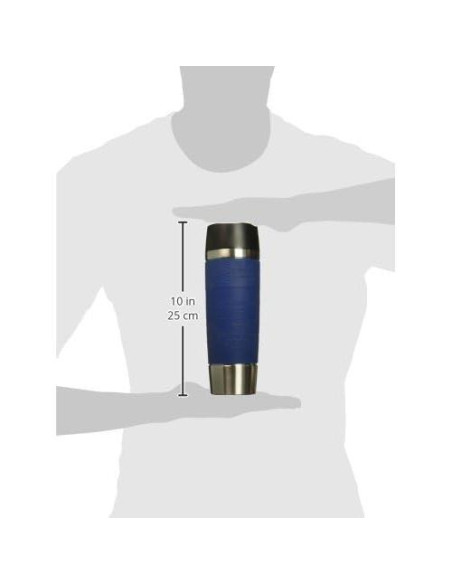 Taza de Viaje Emsa 500ml Azul - Termo Aislado 100% Hermético