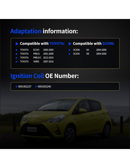 Bobina de Encendido OXCANO UF316 Compatible con Toyota y Scion