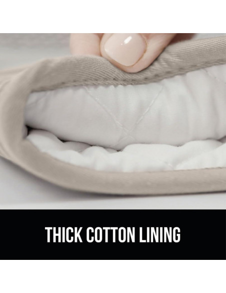 Juego de Manoplas y Trivets Gorilla Grip 4 Piezas Almendra