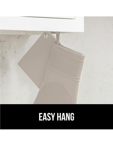 Juego de Manoplas y Trivets Gorilla Grip 4 Piezas Almendra