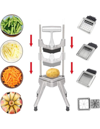 Cortador de Verduras ROVSUN FC-1 Manual con 4 Cuchillas