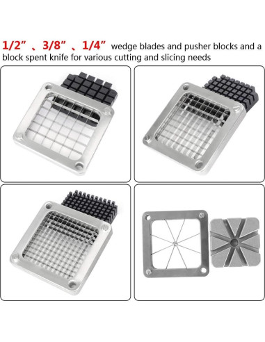 Cortador de Verduras ROVSUN FC-1 Manual con 4 Cuchillas