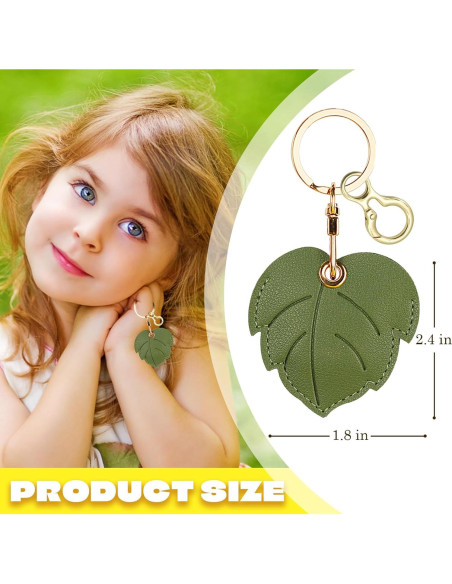 Funda de cuero PU para AirTag Xinyeu - Diseño lindo, 12x8cm Funda de cuero PU para AirTag Xinyeu - Diseño lindo, 12x8cm