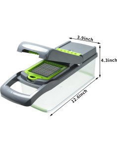 Picadora de Verduras Wepikk con Cuchillas de Acero Inoxidable 2