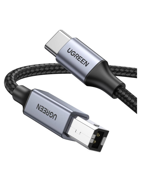 Cable USB B a USB C UGREEN 0.91 m para Impresora y MIDI