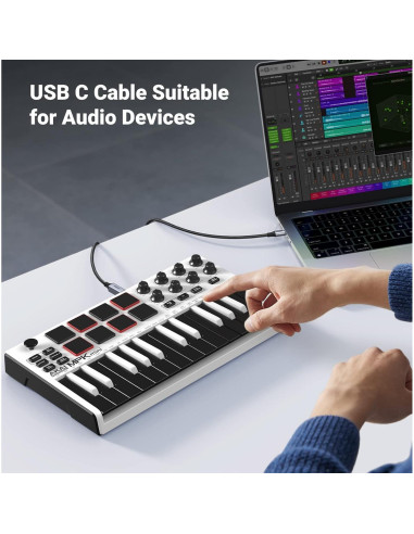 Cable USB B a USB C UGREEN 0.91 m para Impresora y MIDI