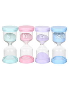 Relojes de Arena Toirxarn 4 Piezas Multicolor para Niños