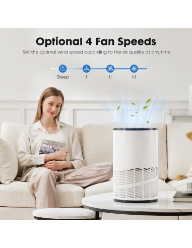 Purificador de Aire OLIXIS JHQ-D22-WT HEPA 111.5 m Blanco