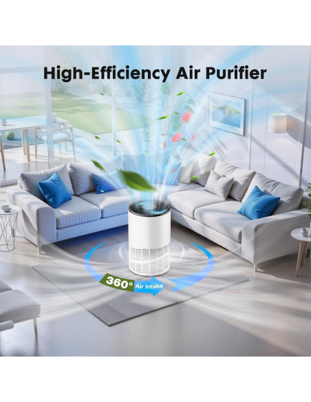 Purificador de Aire OLIXIS JHQ-D22-WT HEPA 111.5 m Blanco